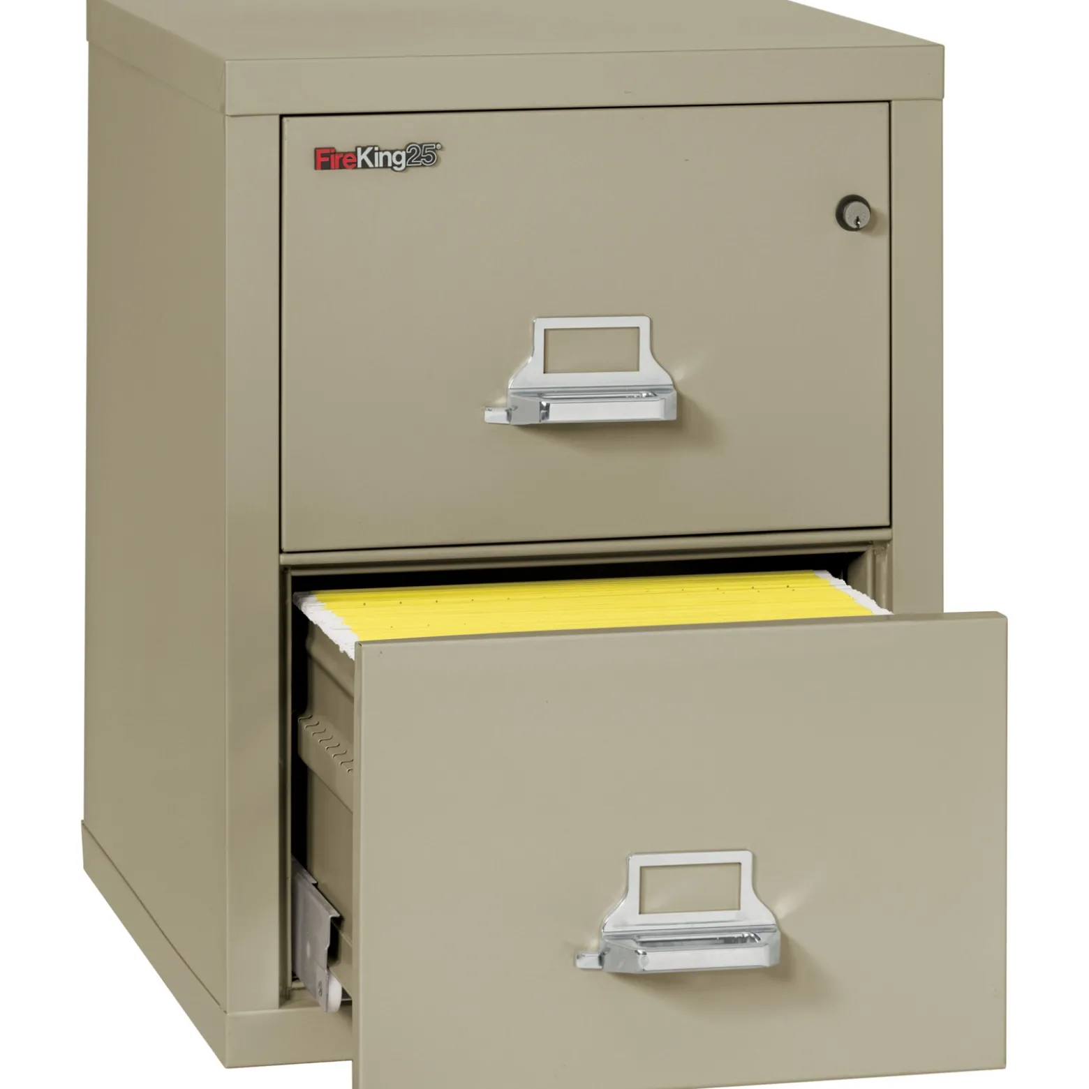 Two Drawer Fireproof Letter Size Vertical File - 25"D