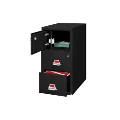 Two Drawer Legal Size Fireproof File with Safe