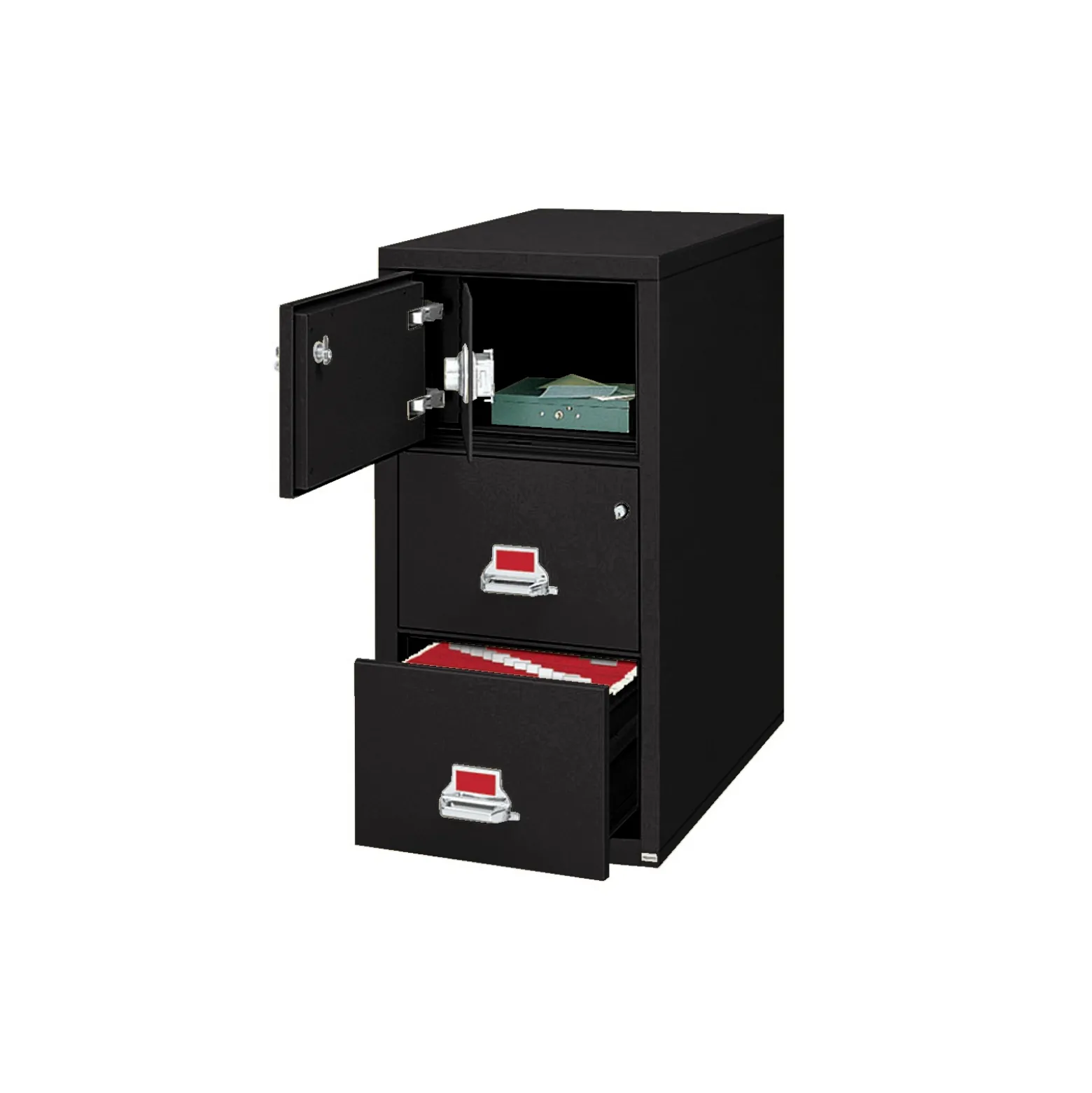 Two Drawer Legal Size Fireproof File with Safe