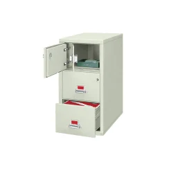 Two Drawer Legal Size Fireproof File with Safe