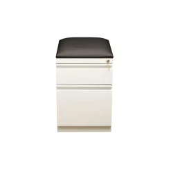 Two Drawer Mobile Pedestal with Cushion- 20"D