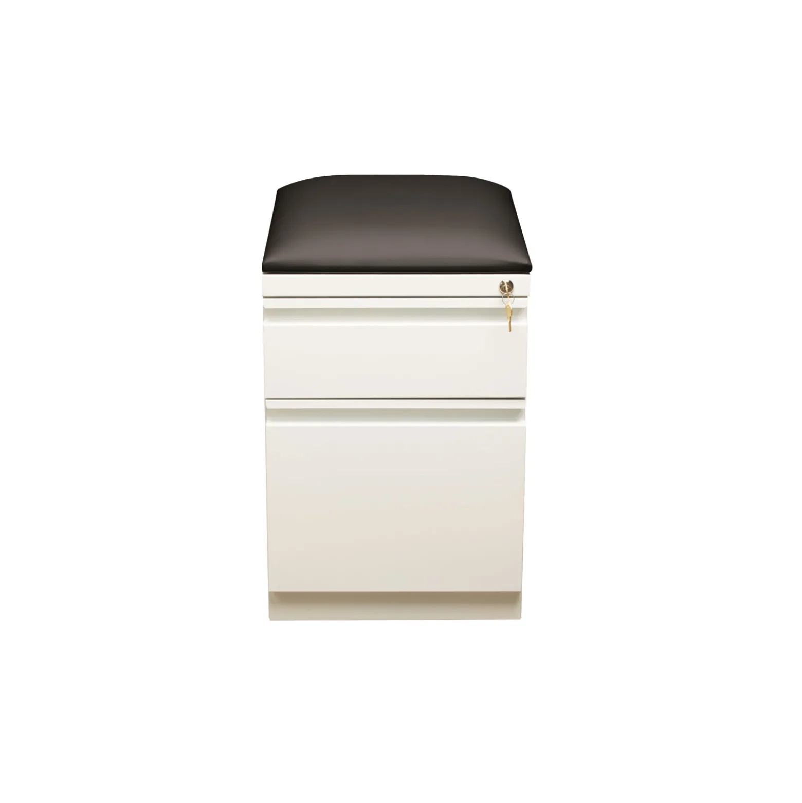 Two Drawer Mobile Pedestal with Cushion- 20"D