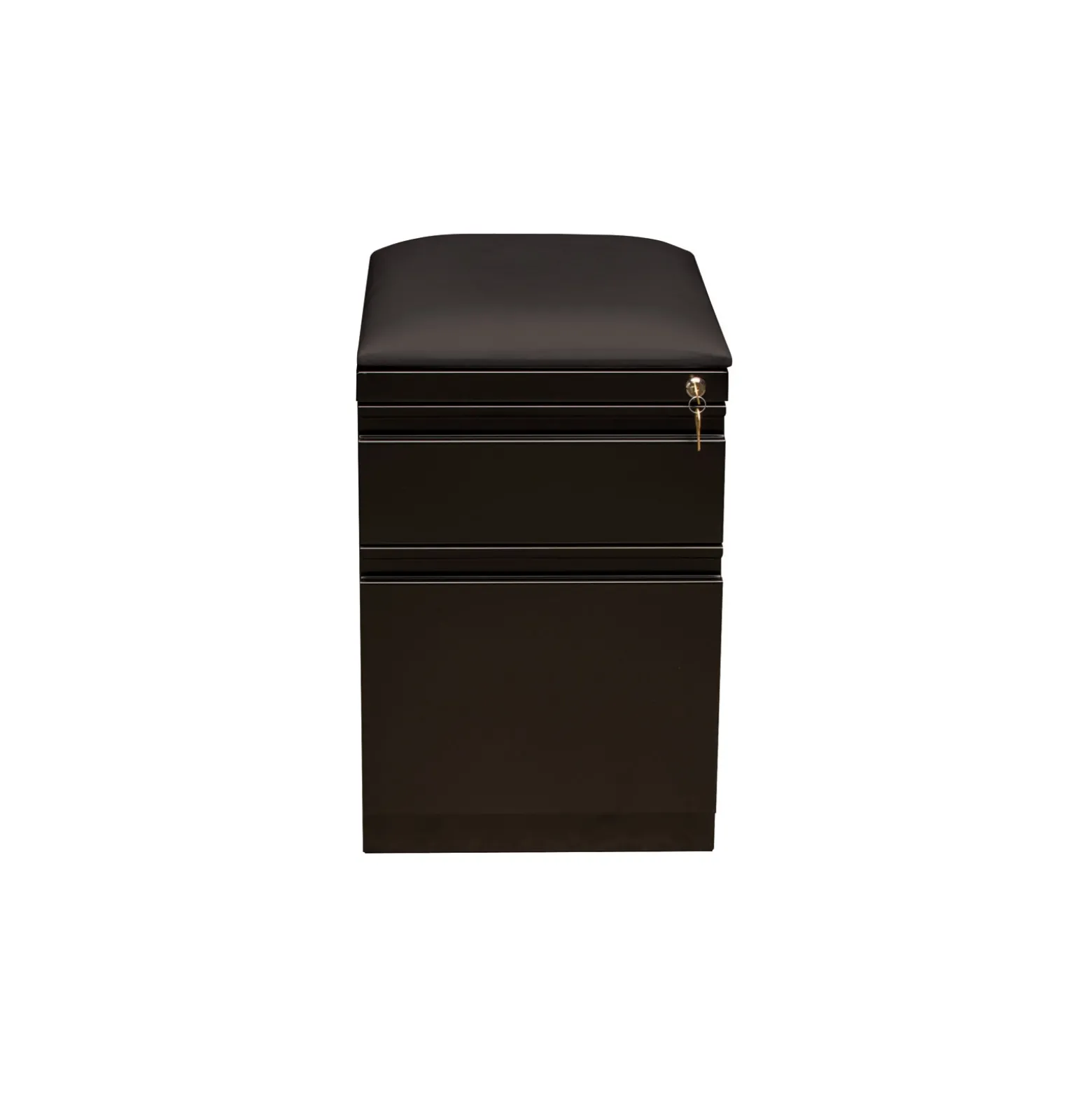 Two Drawer Mobile Pedestal with Cushion- 20"D
