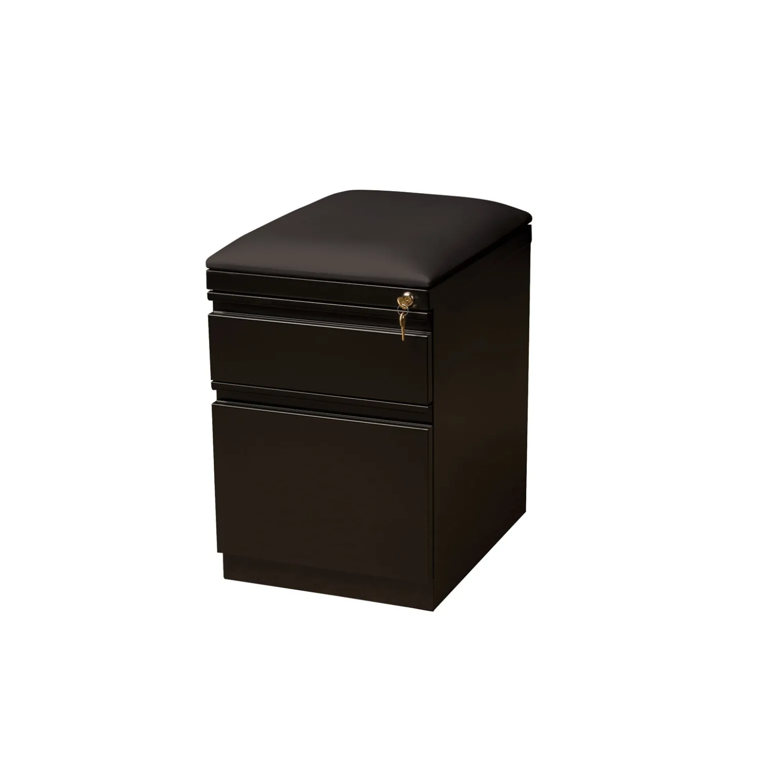 Two Drawer Mobile Pedestal with Cushion- 20"D