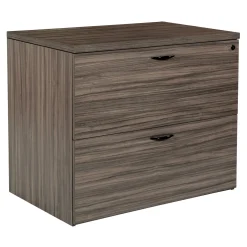 Two Drawer Wood Grain Laminate Lateral File