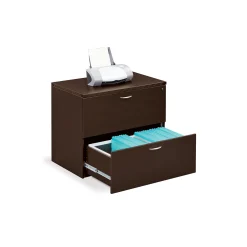 Two Drawer Wood Grain Laminate Lateral File