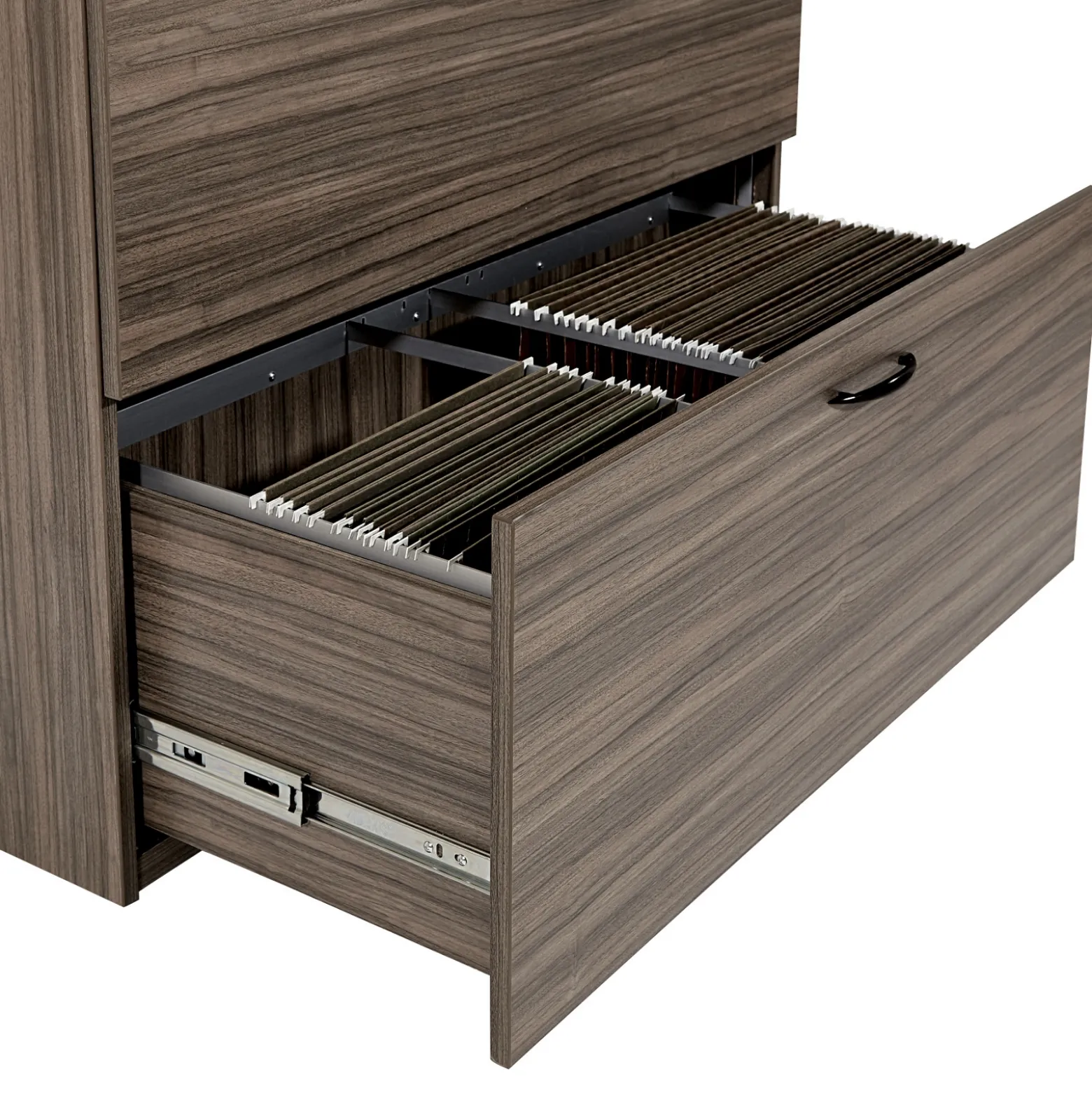 Two Drawer Wood Grain Laminate Lateral File