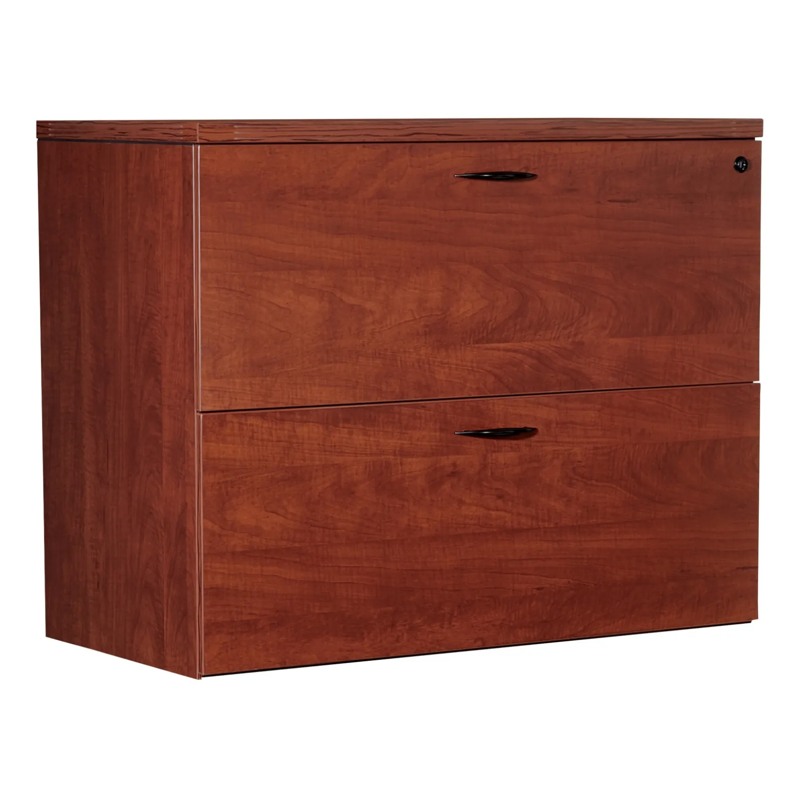 Two Drawer Wood Grain Laminate Lateral File