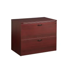 Two Drawer Wood Grain Laminate Lateral File