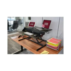Two-Tier Pneumatic Standing Desk Converter