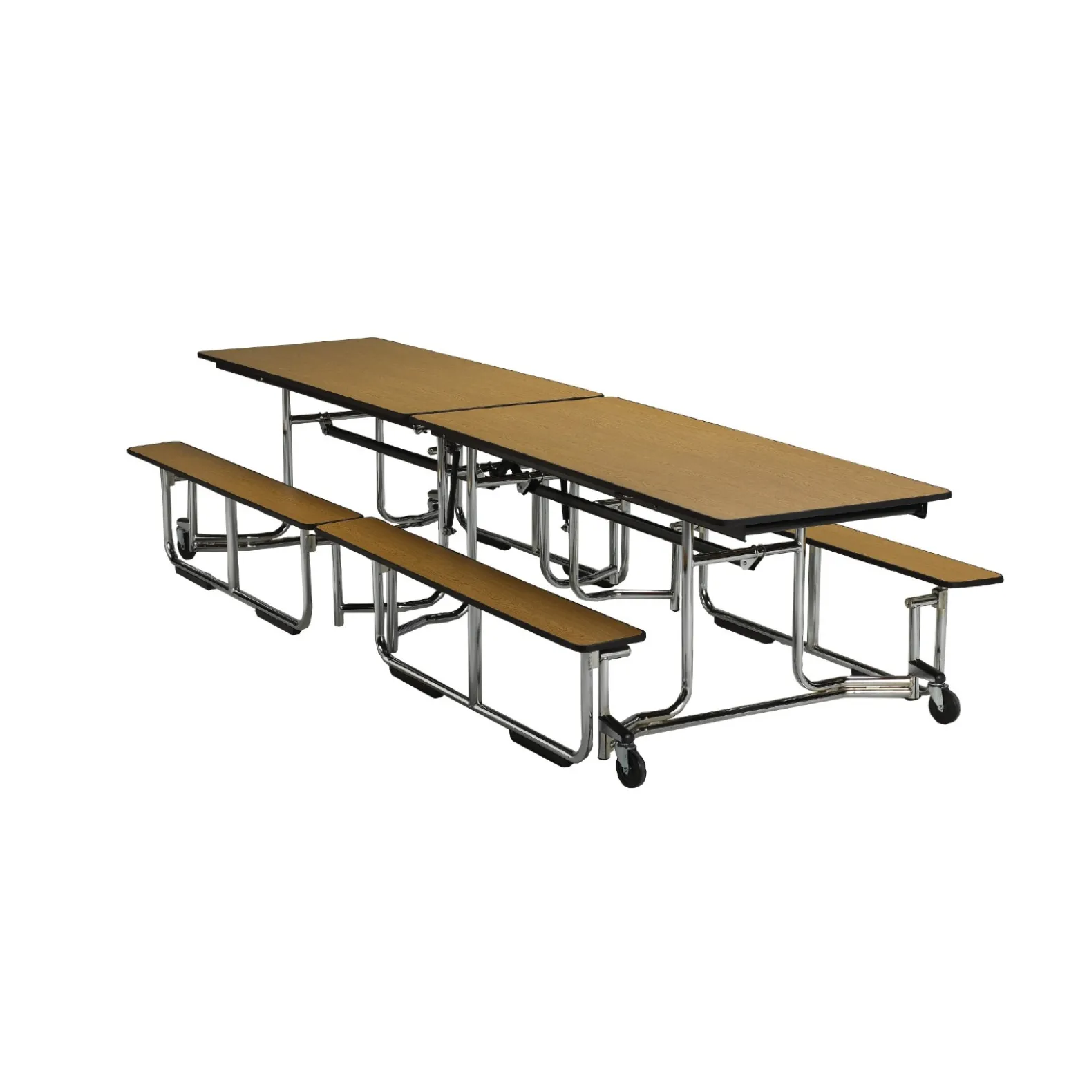 Uniframe Cafeteria Table with Bench Seating - 10'