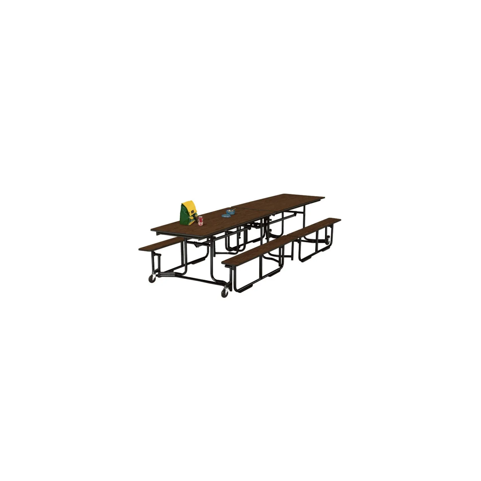Uniframe Cafeteria Table with Bench Seating - 10'