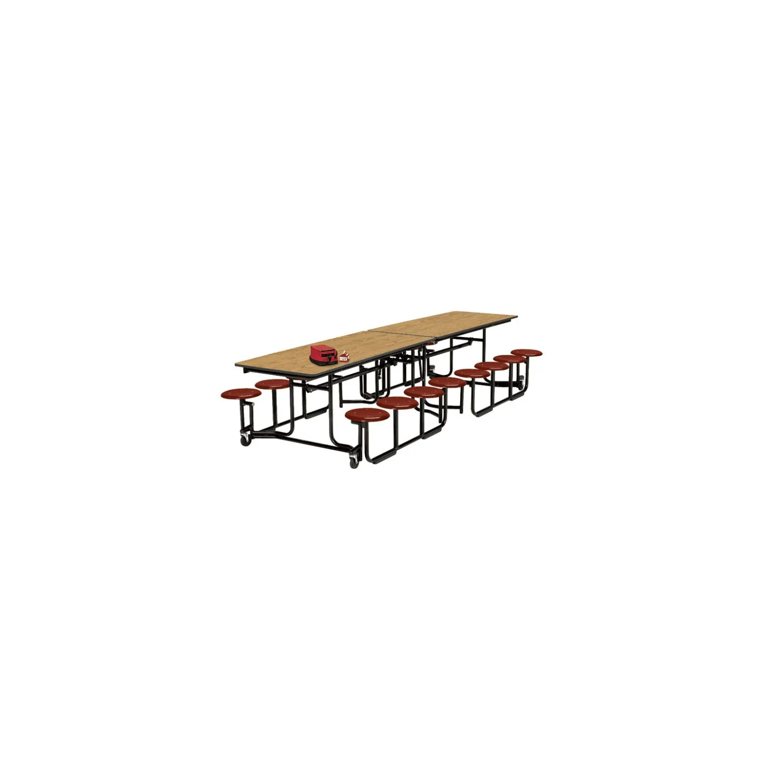 Uniframe Cafeteria Table Set with 8 Stools - 8'