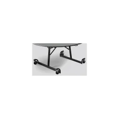Uniframe Rectangular Folding Cafeteria Table w/ Black Frame - 120