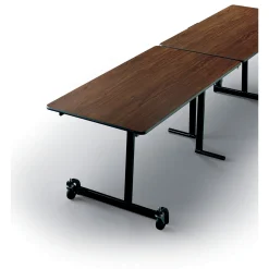 Uniframe Rectangular Folding Cafeteria Table w/ Black Frame - 120