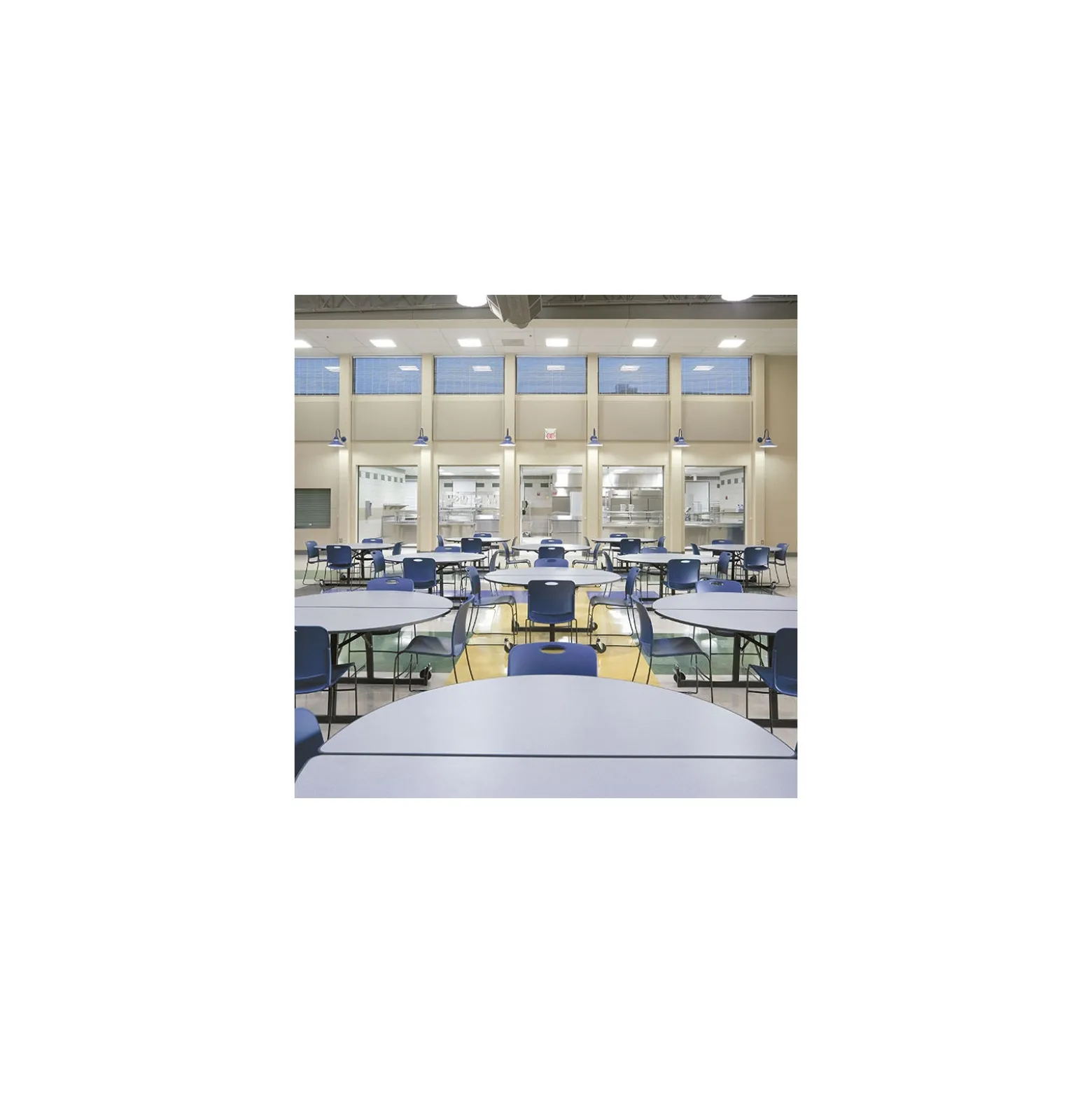Uniframe Round Folding Cafeteria Table - 72" dia