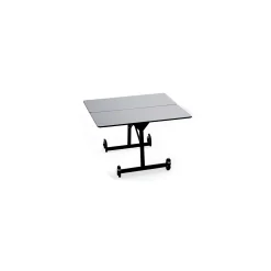 Uniframe Square Mobile Folding Table w/ Chrome Frame- 48"W x 48"D
