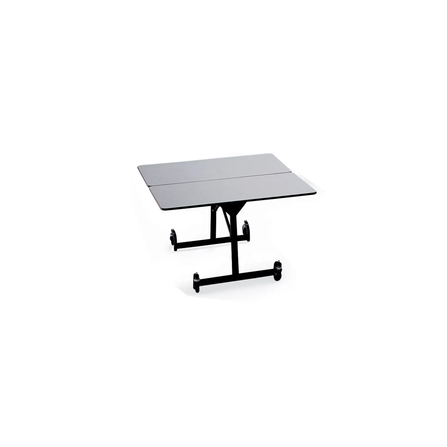 Uniframe Square Mobile Folding Table w/ Chrome Frame- 48"W x 48"D