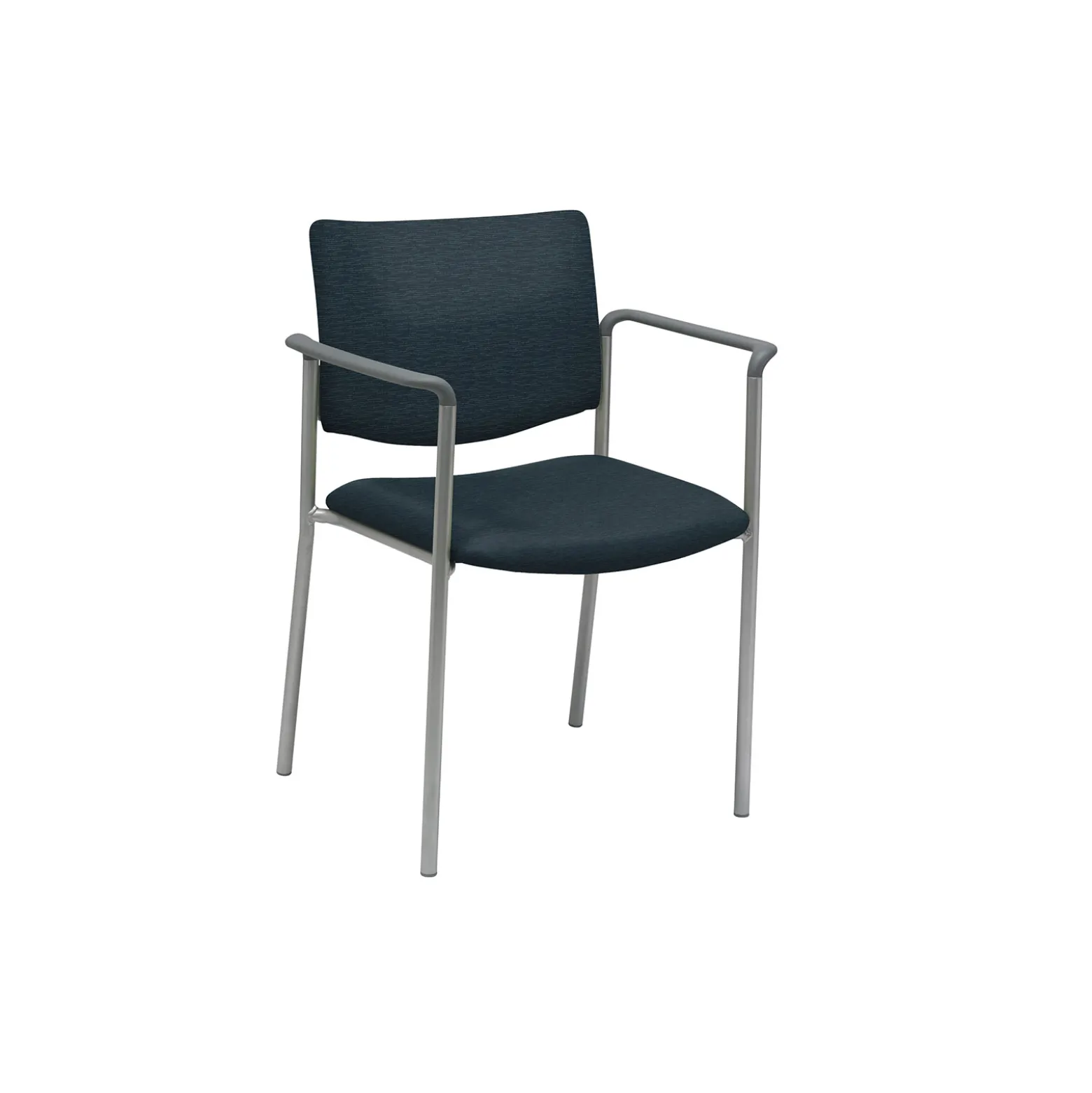 Upholstered Back Guest Chair with Arms
