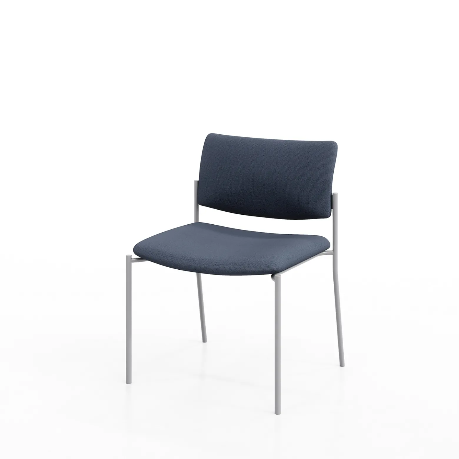 Upholstered Back Guest Chair with Arms