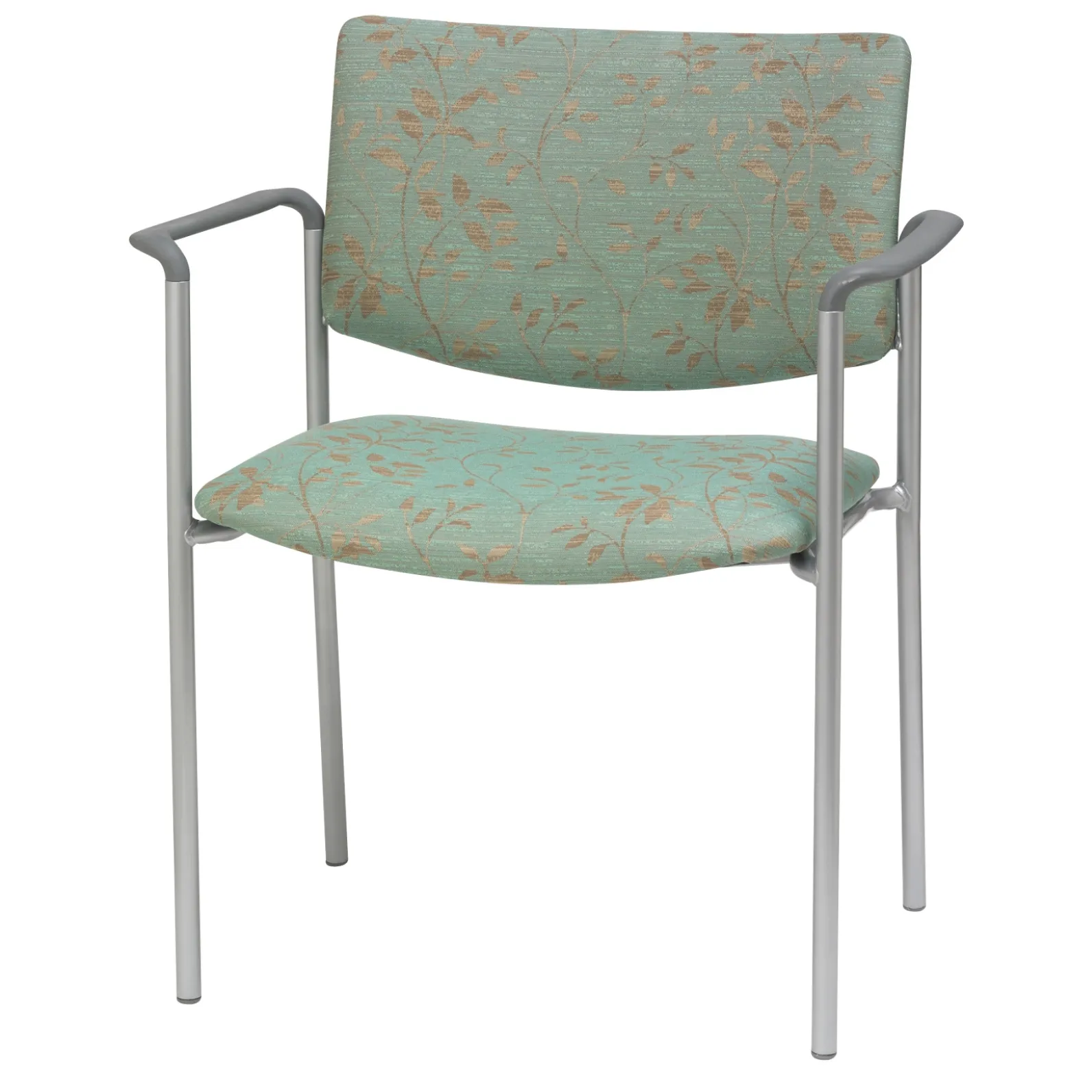 Upholstered Back Guest Chair with Arms