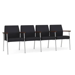 Uptown Four-Seater with Center Arms in Premium Upholstery
