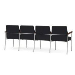 Uptown Four-Seater with Center Arms in Premium Upholstery