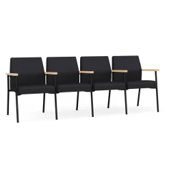 Uptown Four-Seater with Center Arms in Premium Upholstery
