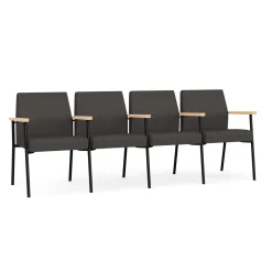Uptown Four-Seater with Center Arms in Premium Upholstery