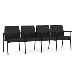 Uptown Four-Seater with Center Arms in Premium Upholstery