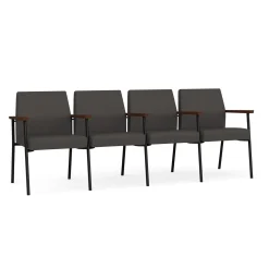 Uptown Four-Seater with Center Arms in Premium Upholstery