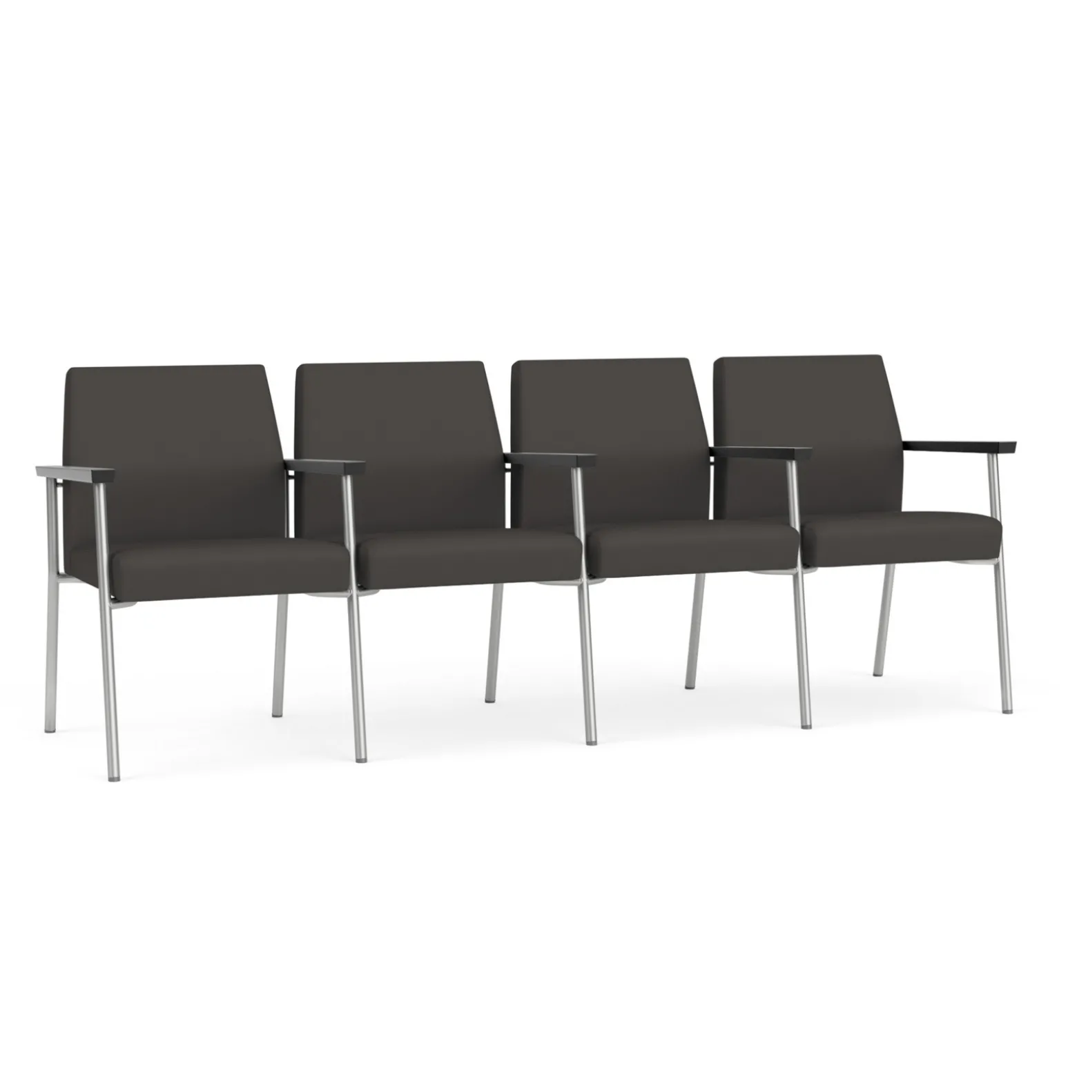 Uptown Four-Seater with Center Arms in Premium Upholstery