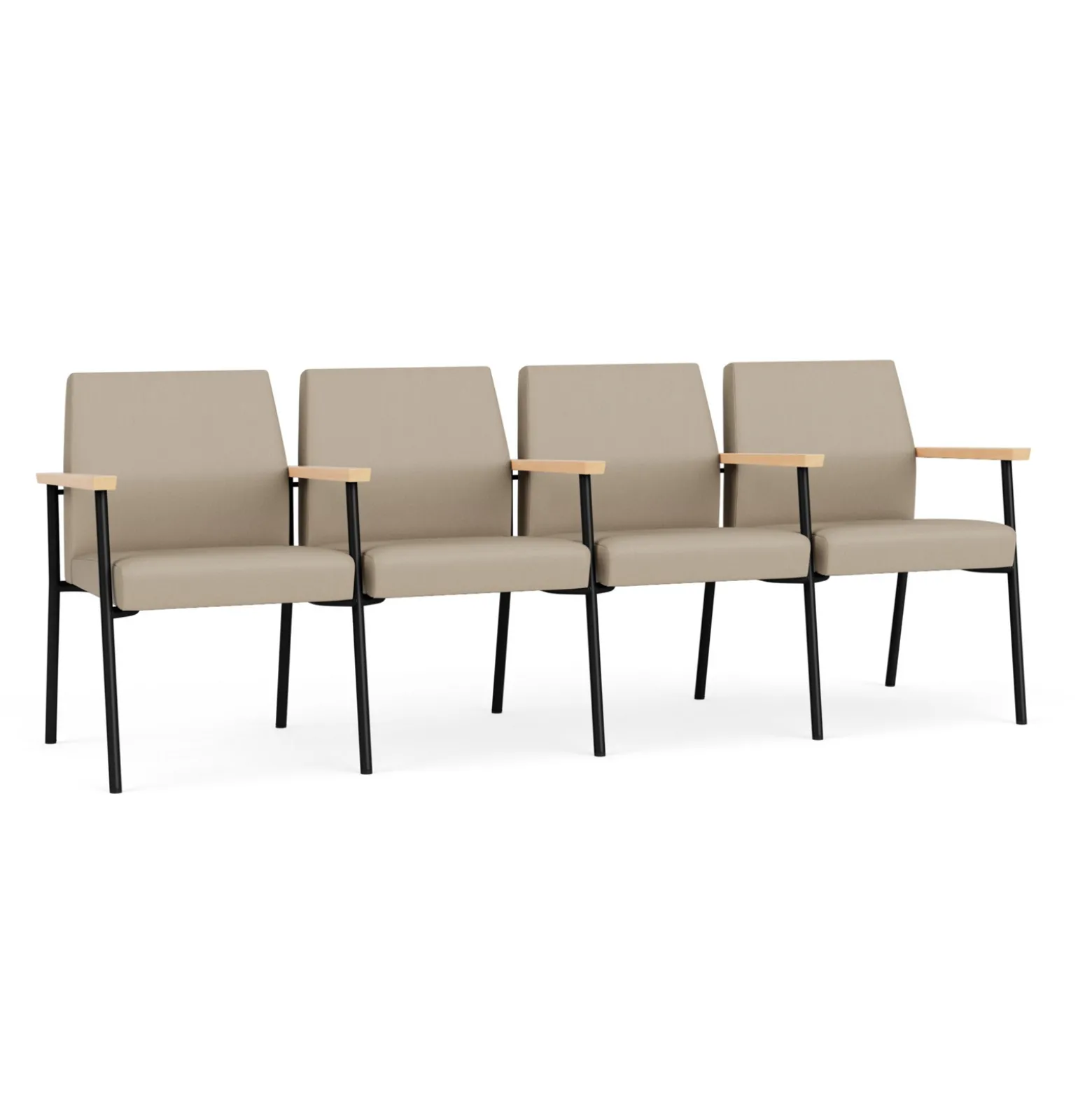 Uptown Four-Seater with Center Arms in Premium Upholstery