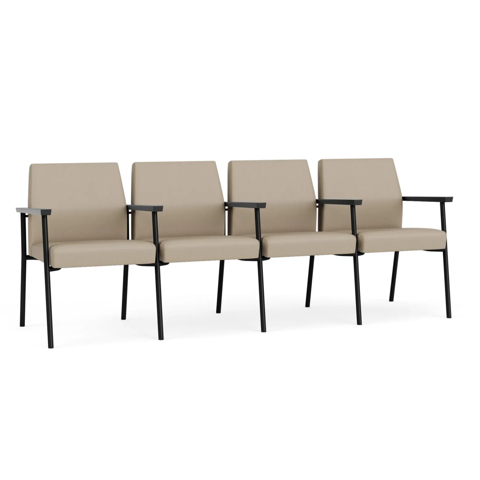 Uptown Four-Seater with Center Arms in Premium Upholstery