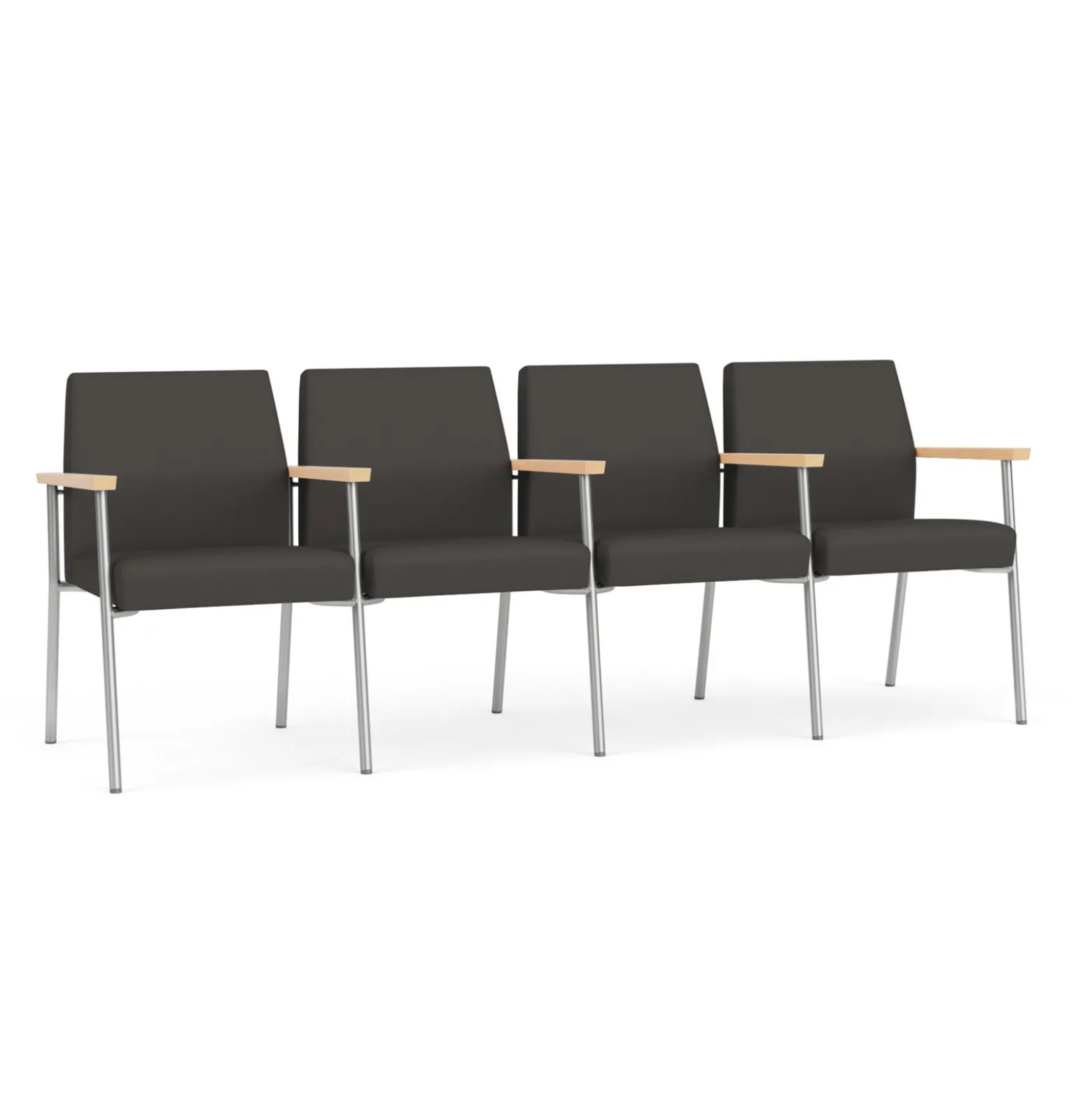 Uptown Four-Seater with Center Arms in Premium Upholstery