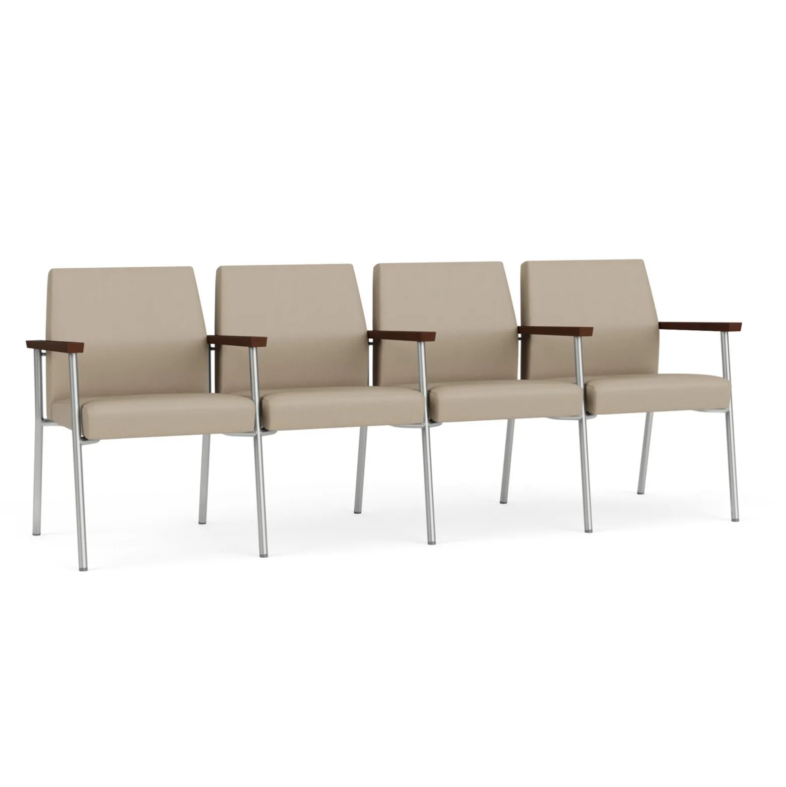 Uptown Four-Seater with Center Arms in Premium Upholstery