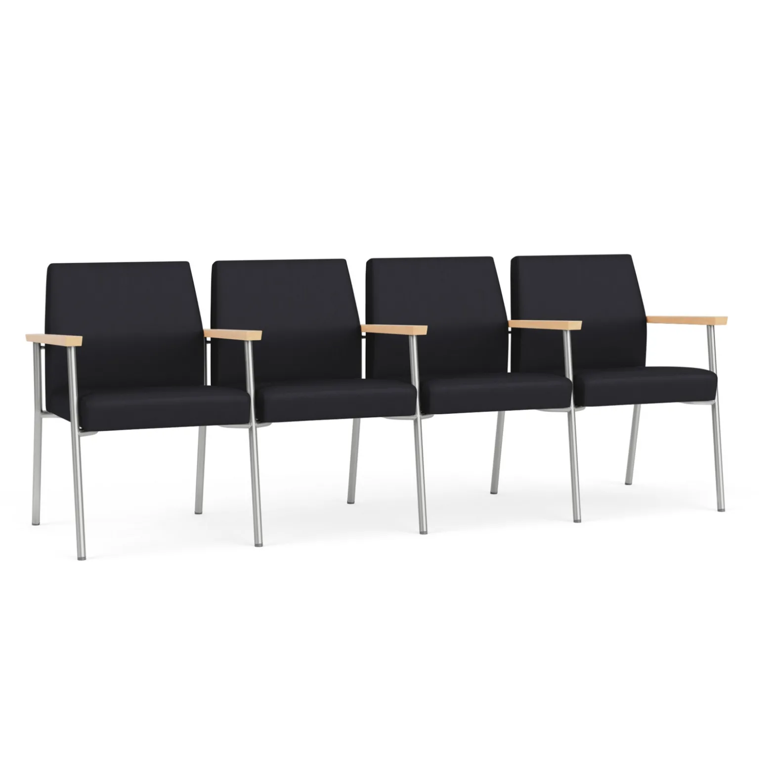 Uptown Four-Seater with Center Arms in Premium Upholstery