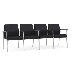 Uptown Four-Seater with Center Arms in Premium Upholstery