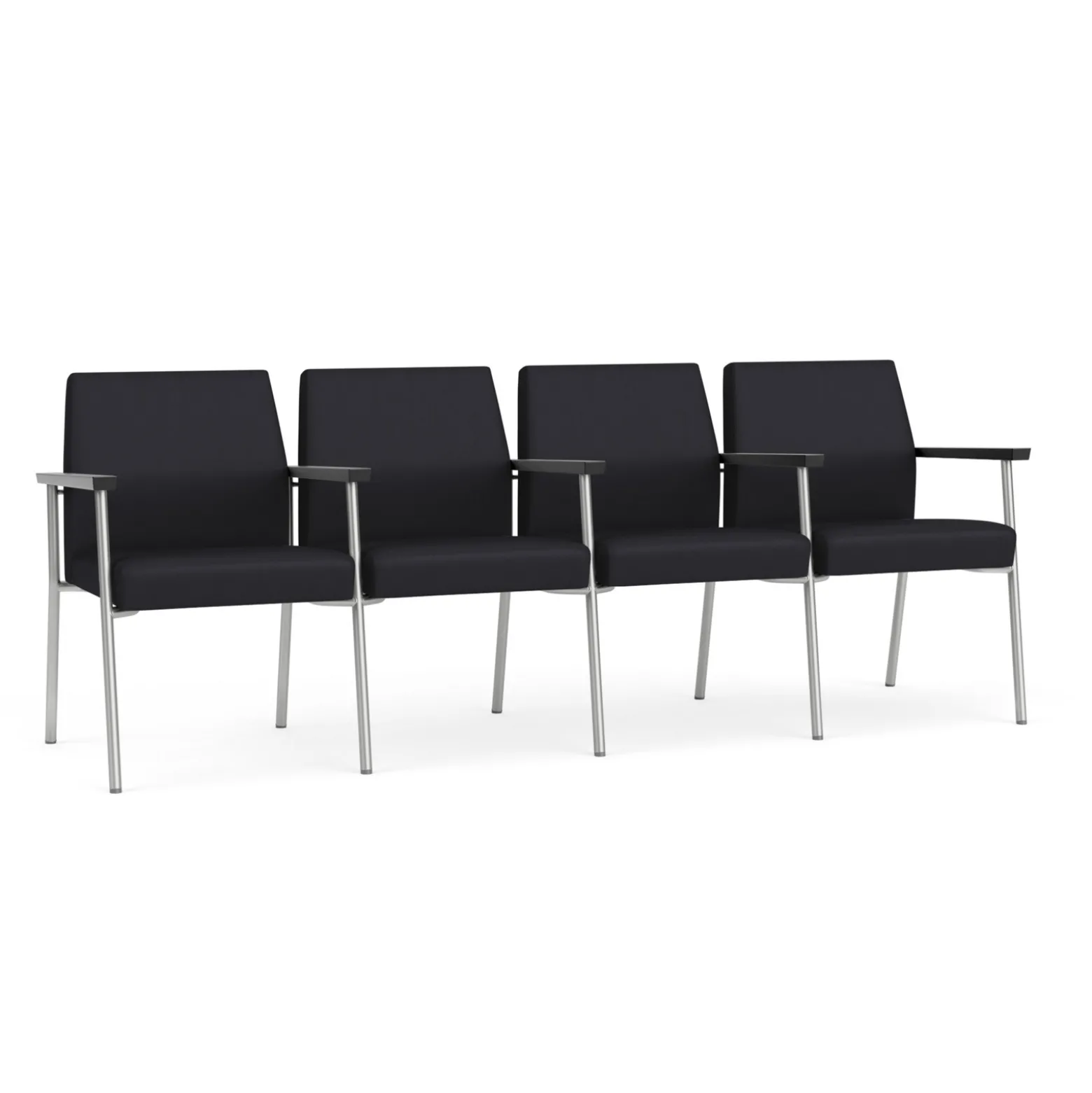 Uptown Four-Seater with Center Arms in Premium Upholstery