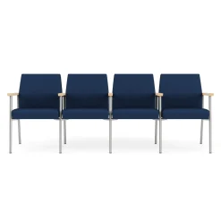 Uptown Four-Seater with Center Arms in Premium Upholstery