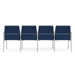 Uptown Four-Seater with Center Arms in Premium Upholstery