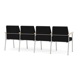 Uptown Four-Seater with Center Arms in Standard Fabric