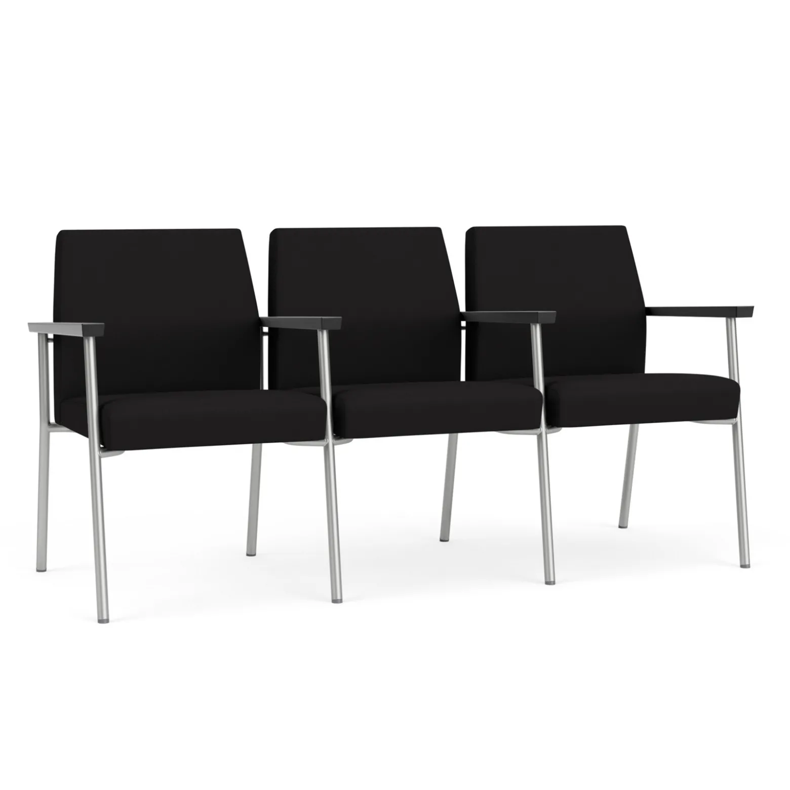 Uptown Three-Seater with Center Arms in Standard Fabric