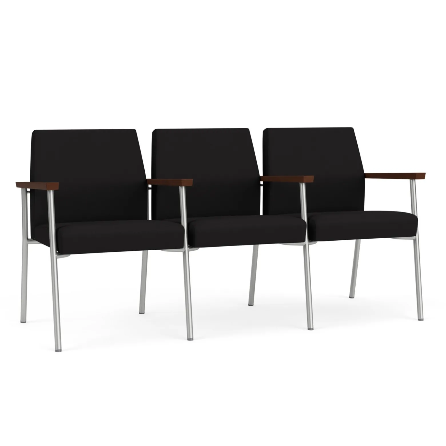 Uptown Three-Seater with Center Arms in Standard Fabric