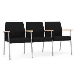 Uptown Three-Seater with Center Arms in Standard Fabric