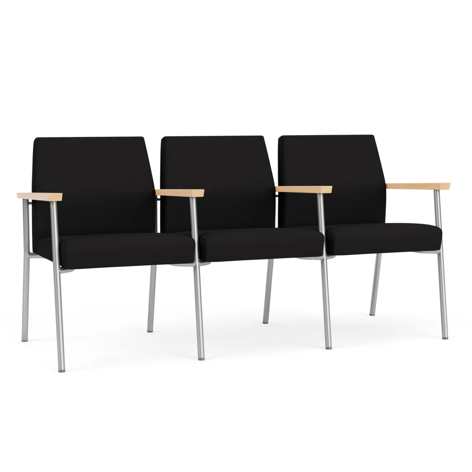 Uptown Three-Seater with Center Arms in Standard Fabric