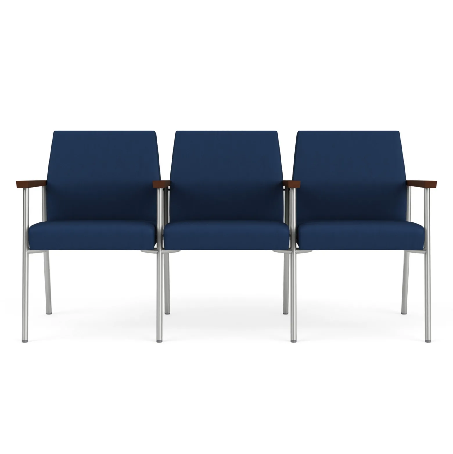 Uptown Three-Seater with Center Arms in Premium Upholstery
