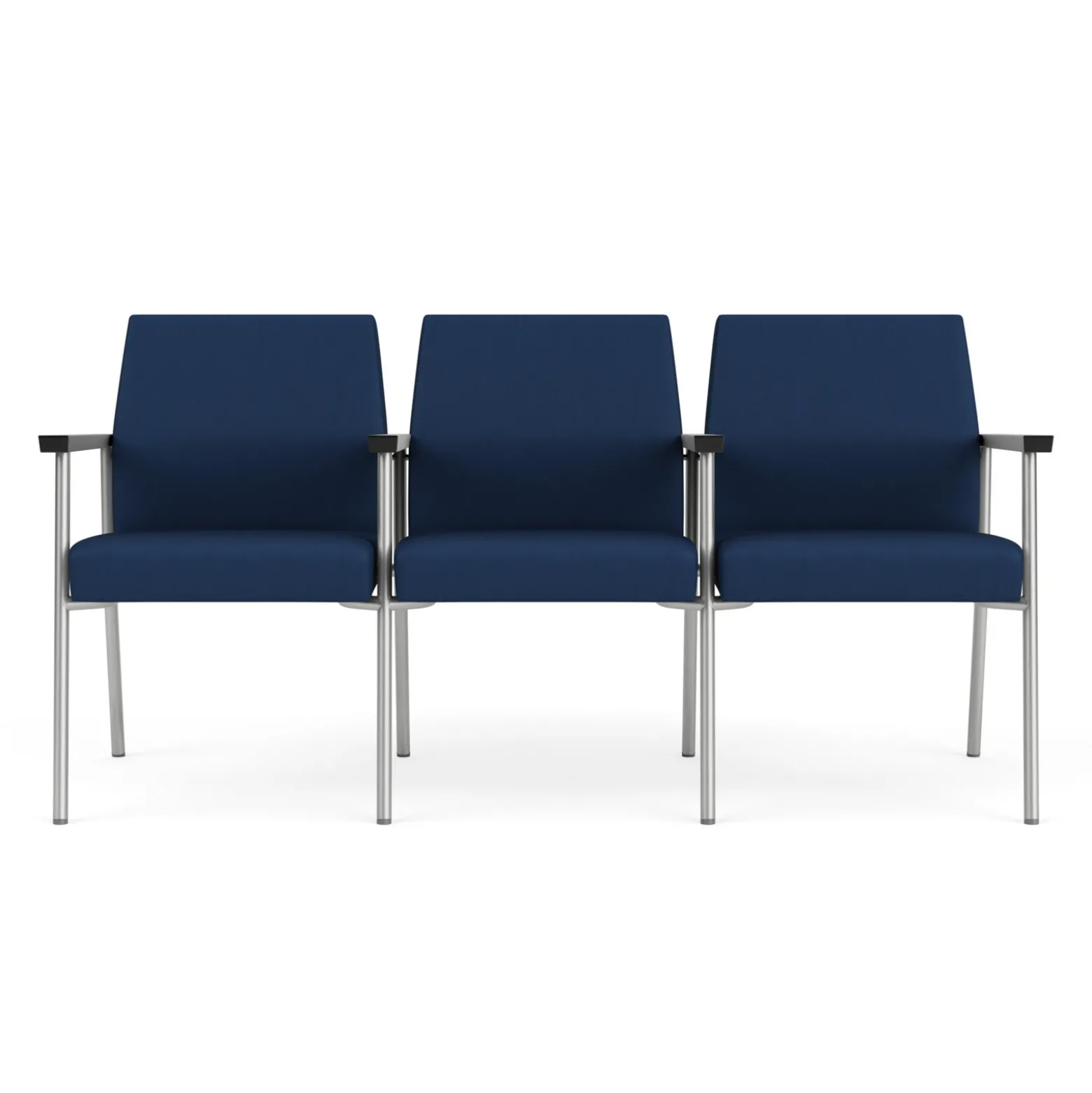 Uptown Three-Seater with Center Arms in Premium Upholstery