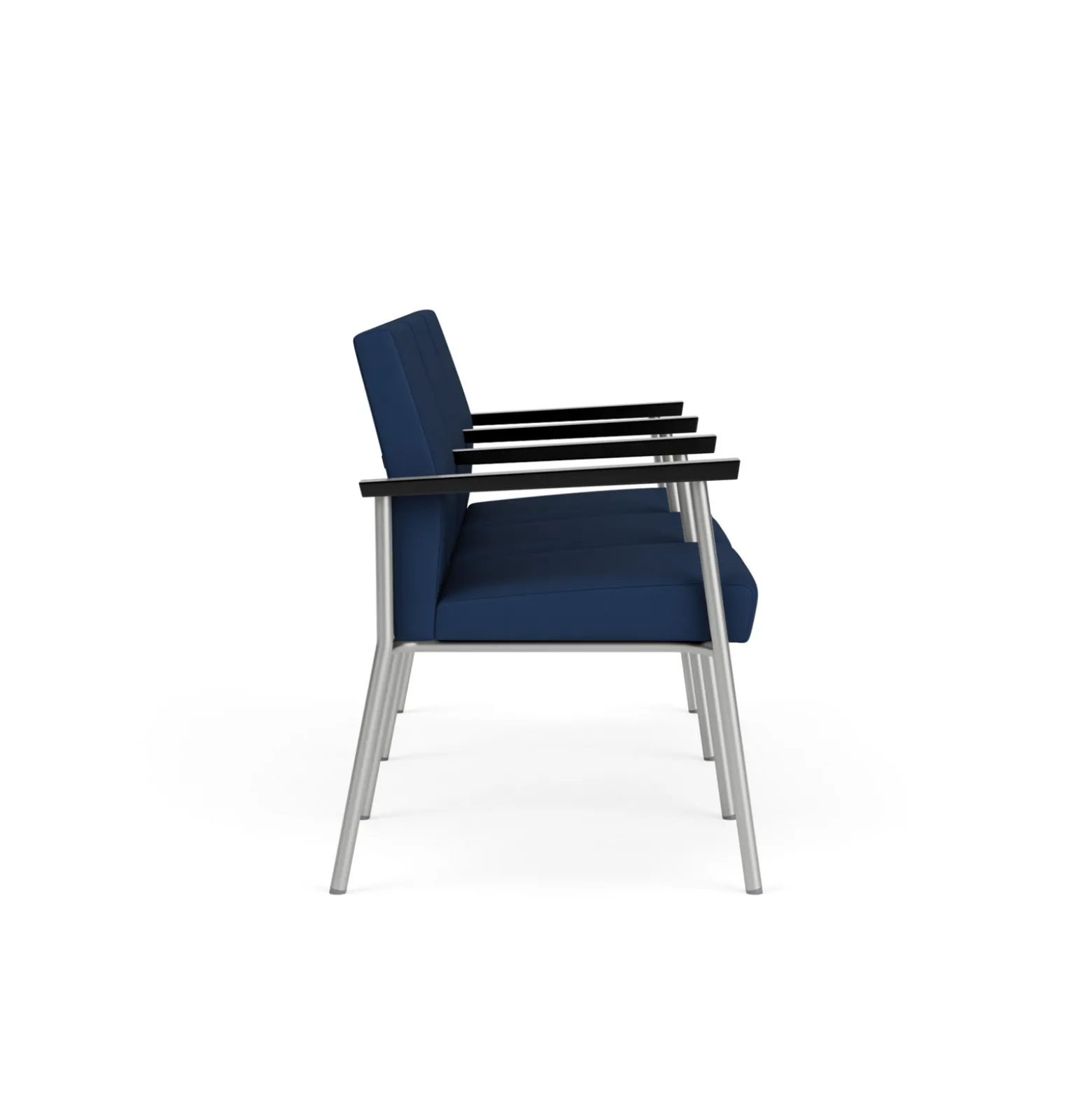 Uptown Three-Seater with Center Arms in Premium Upholstery