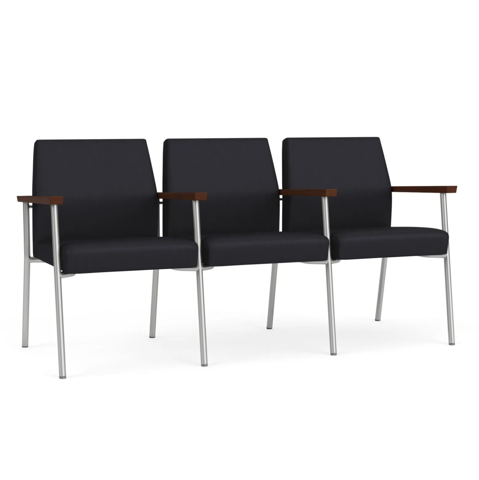 Uptown Three-Seater with Center Arms in Premium Upholstery